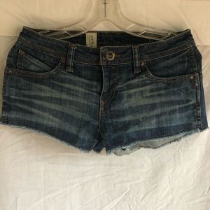 Volcom blue denim shorts
